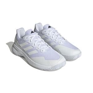 Adidas Mens Game Court 2 Tennis Shoes White Matte Silver Size 7 Sneaker New